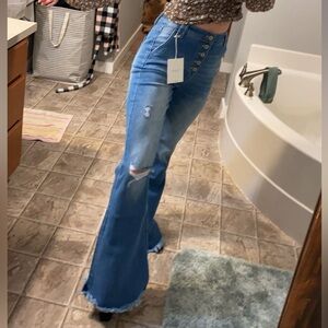 Kancan Super flare high rise jeans